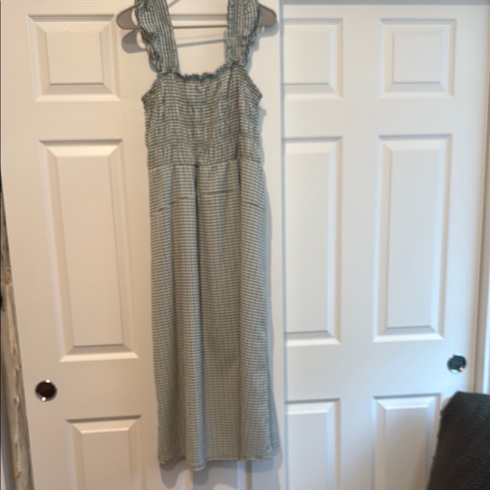 Old Navy Green Gingham Dress